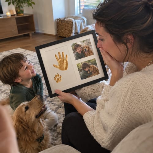 Baby & Pet Paw Print Keepsake Frame – A Forever Memory of Your Little Loves