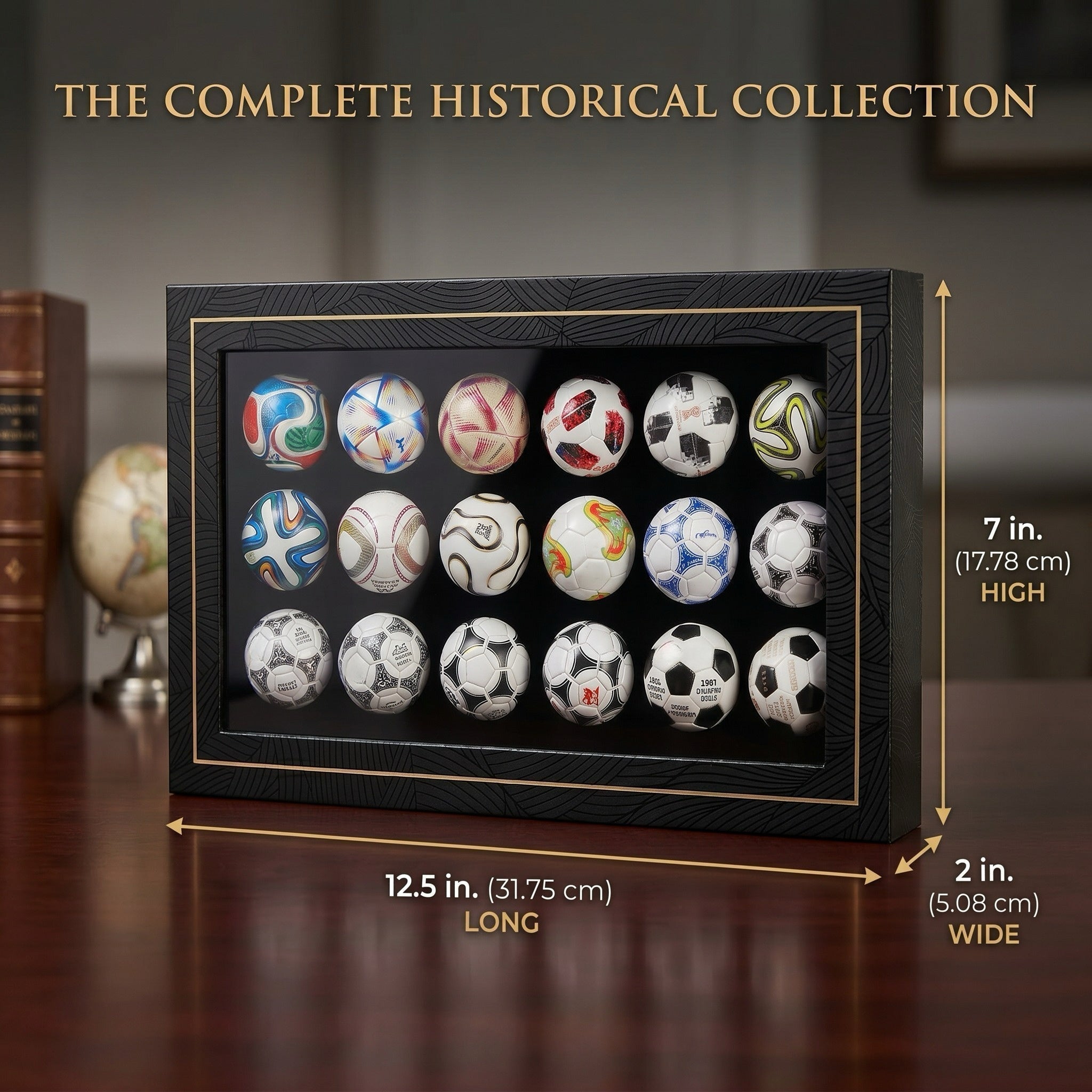 Handcrafted Mini Soccer Ball Collection (1970–2026) – 2026 World Cup Sale