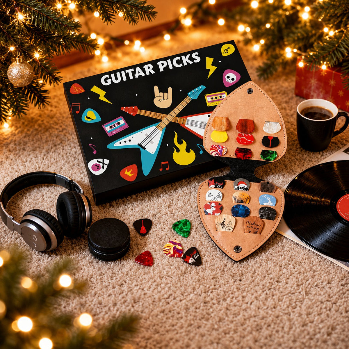 24-Day Guitar Pick Advent Calendar | Christmas Gift for Guitarists