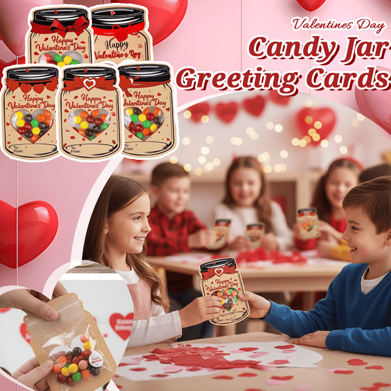 ❤️Valentine's Day Pre-Sale 49% OFF❤️Mason Jar Valentine Cards