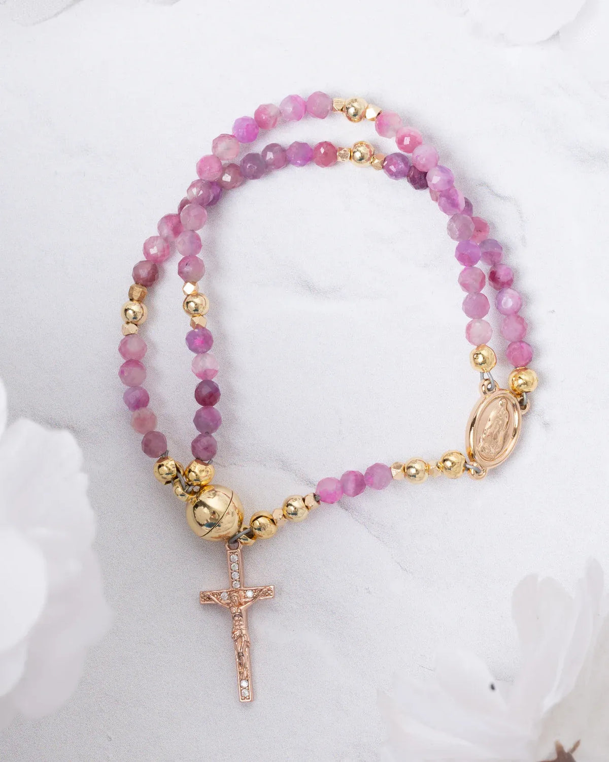 Handcrafted rosary bracelets