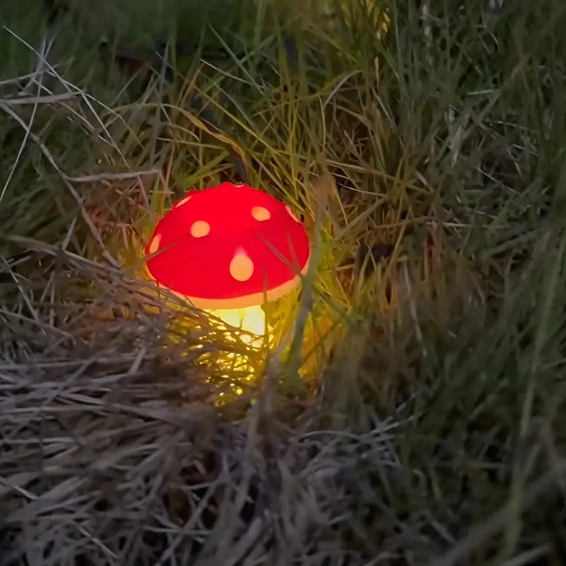 Solar Mushroom Garden Stake Light
