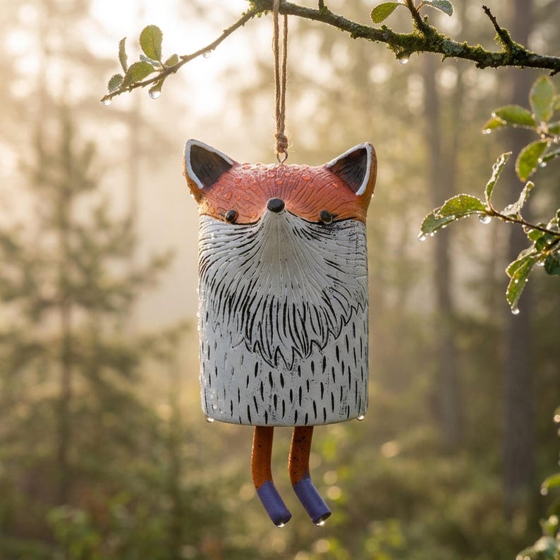 Rustic Woodland Animal Hanging Bells
