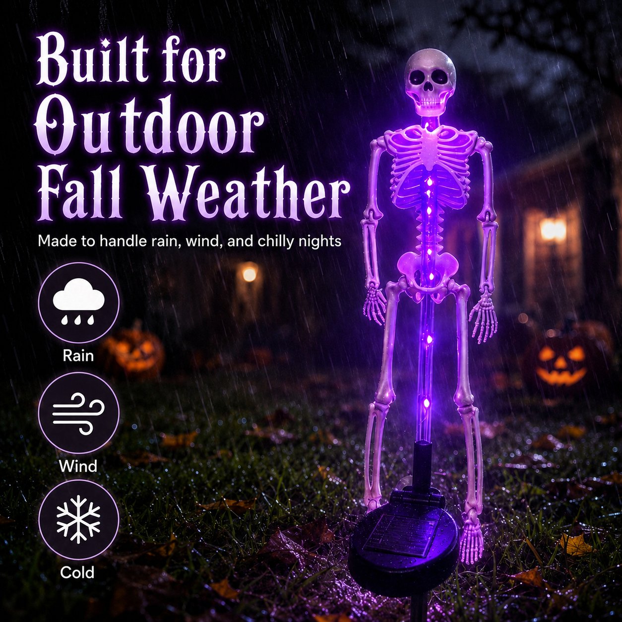 Solar Skeleton Yard Stake