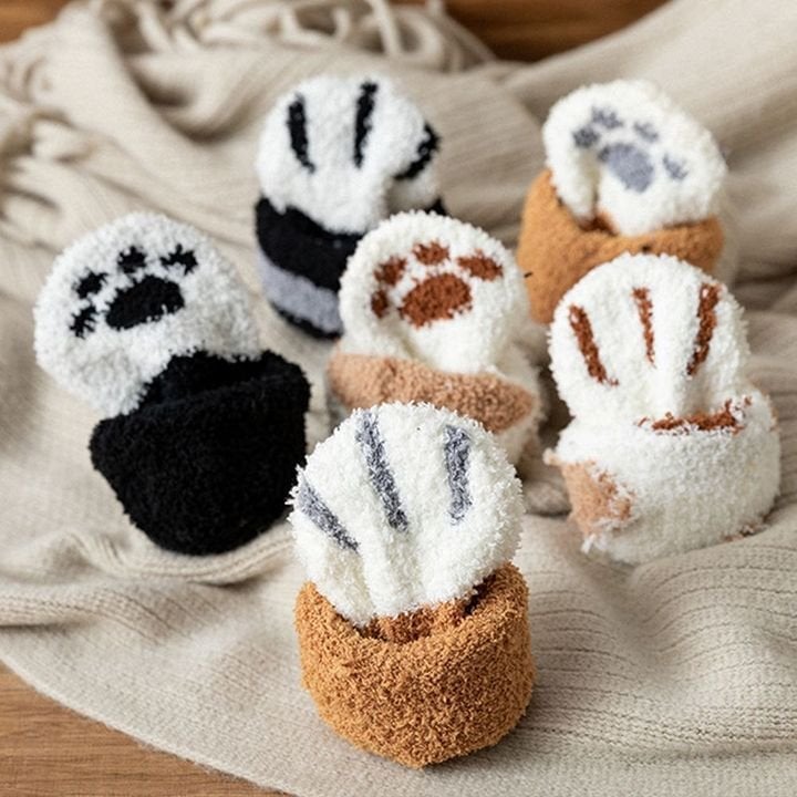 Chaussettes griffes de chat