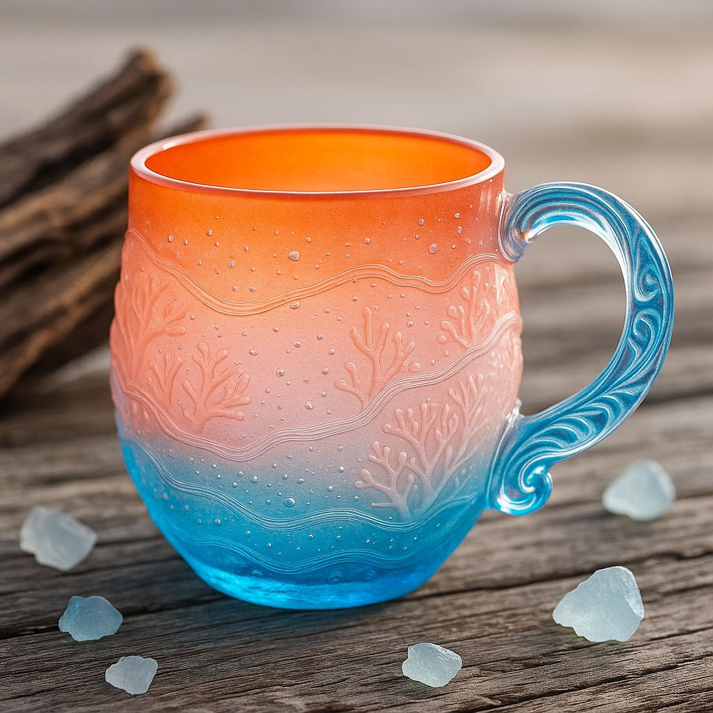 Ocean Wave Glass Mug