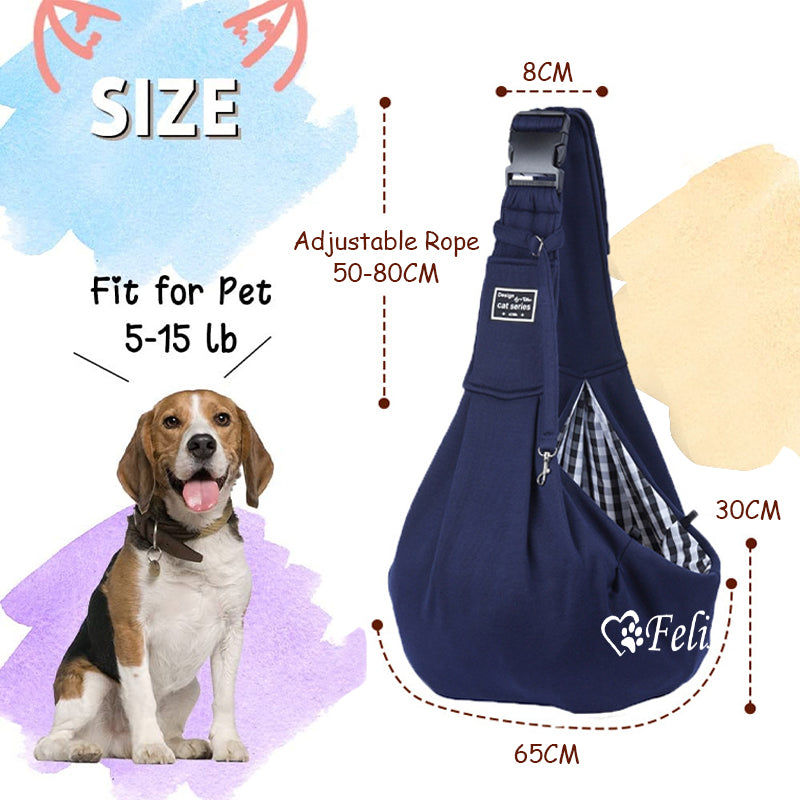 Personalized Pet Hands Free Sling Carrier