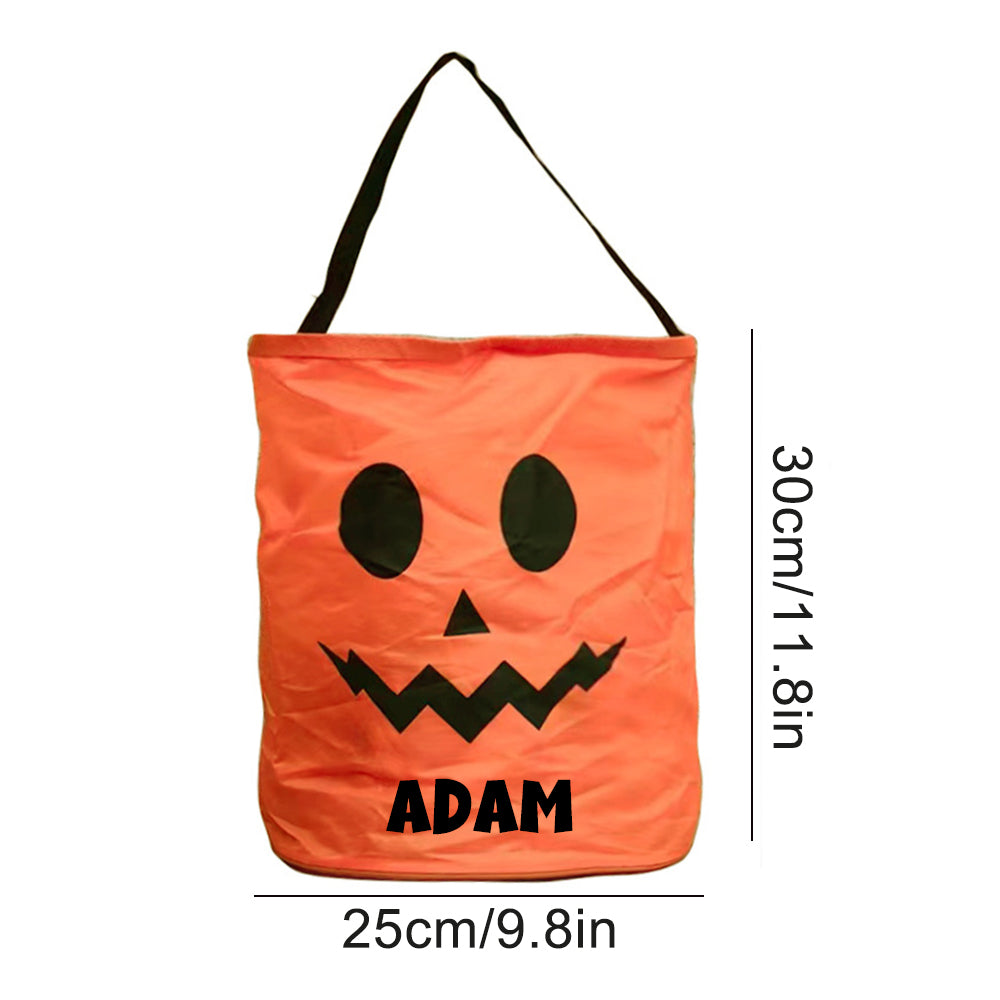 Personalized Halloween LED Light Pumpkin Bucket