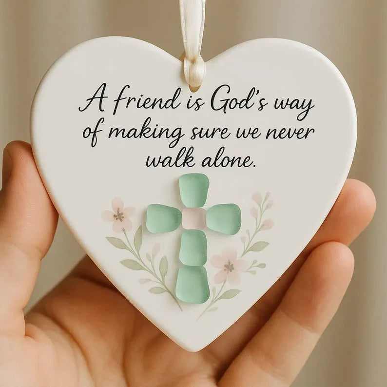 A Friend is God's Way" Religious Ornament