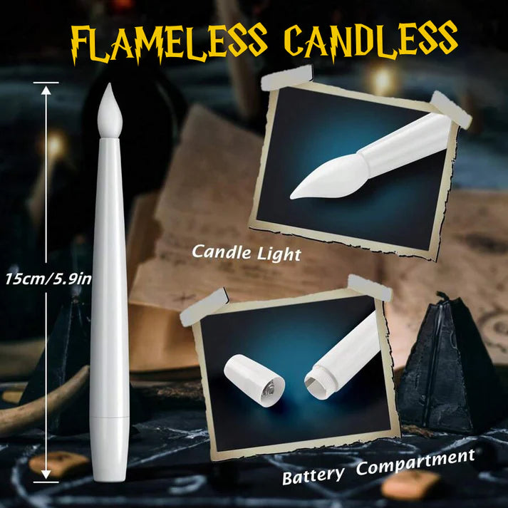 Magic Floating LED Candles with Wand Remote – Hanging Halloween Lights Halloween decoration