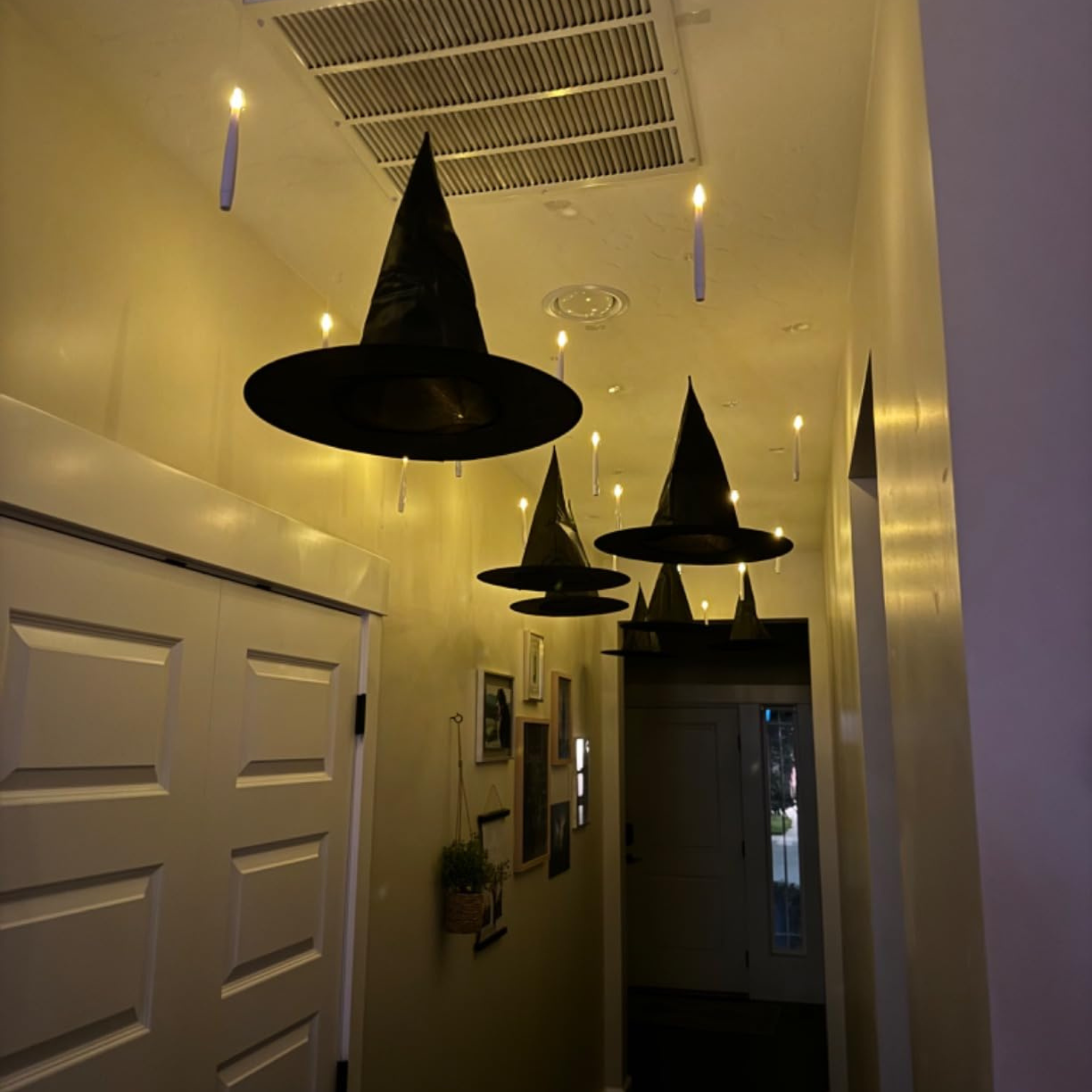 Magic Floating LED Candles with Wand Remote – Hanging Halloween Lights Halloween decoration