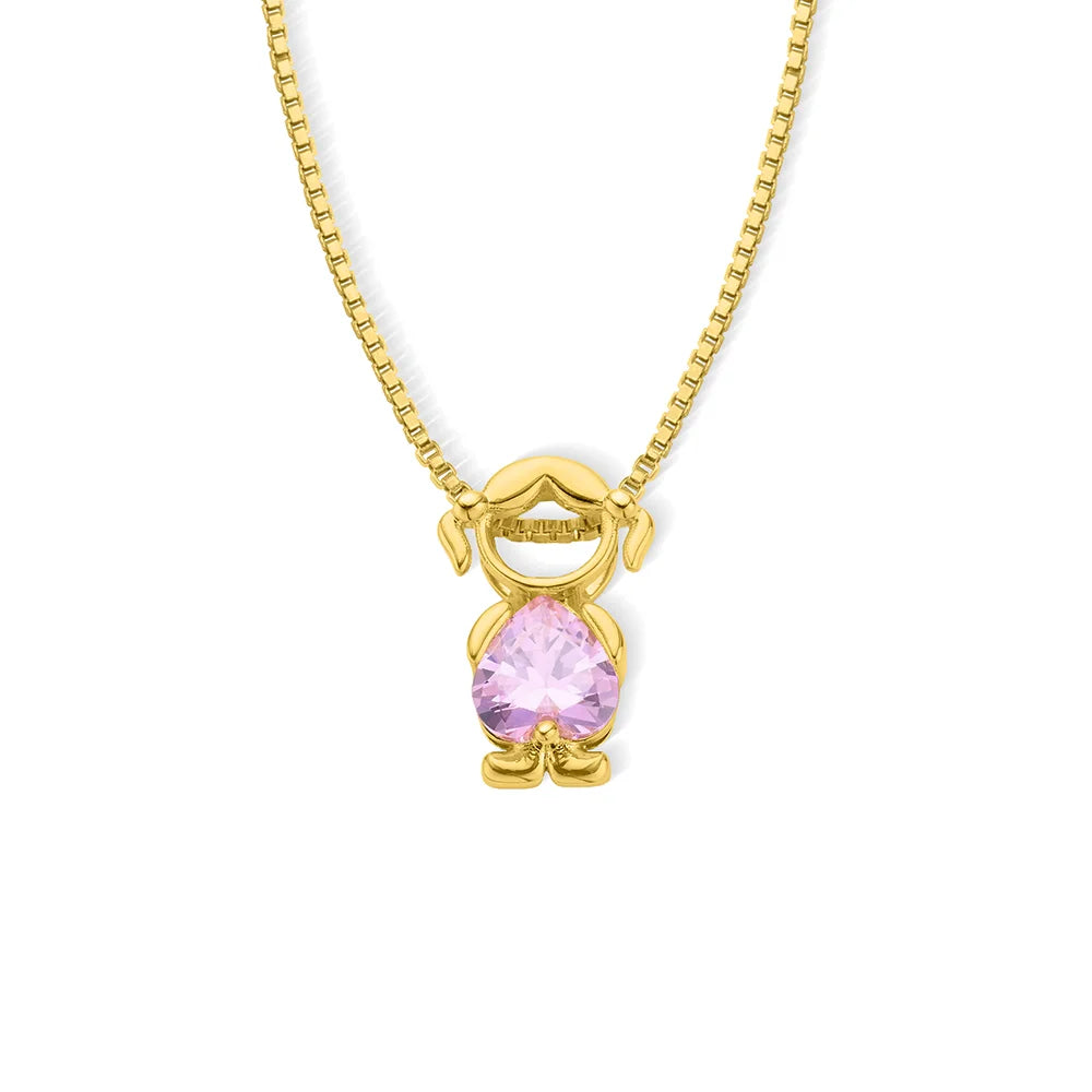 Custom Birthstone Mom Necklace with Boy Girl Charms, New Mom Present