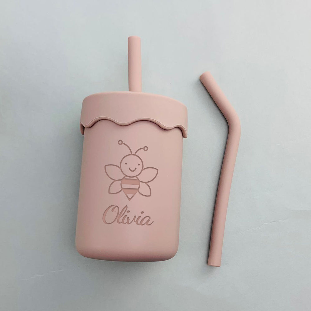 Personalized Lovely Colourful Kid Silicone Sippy Cup