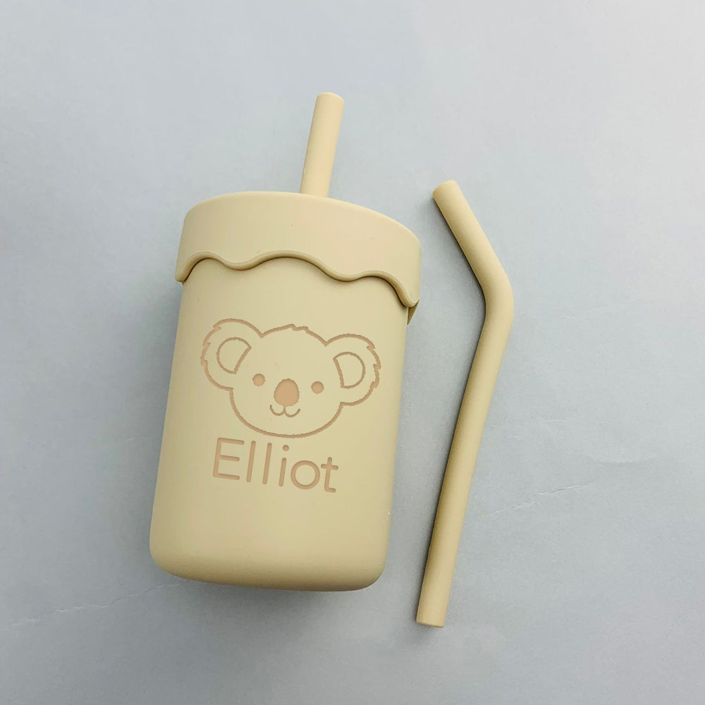 Personalized Lovely Colourful Kid Silicone Sippy Cup