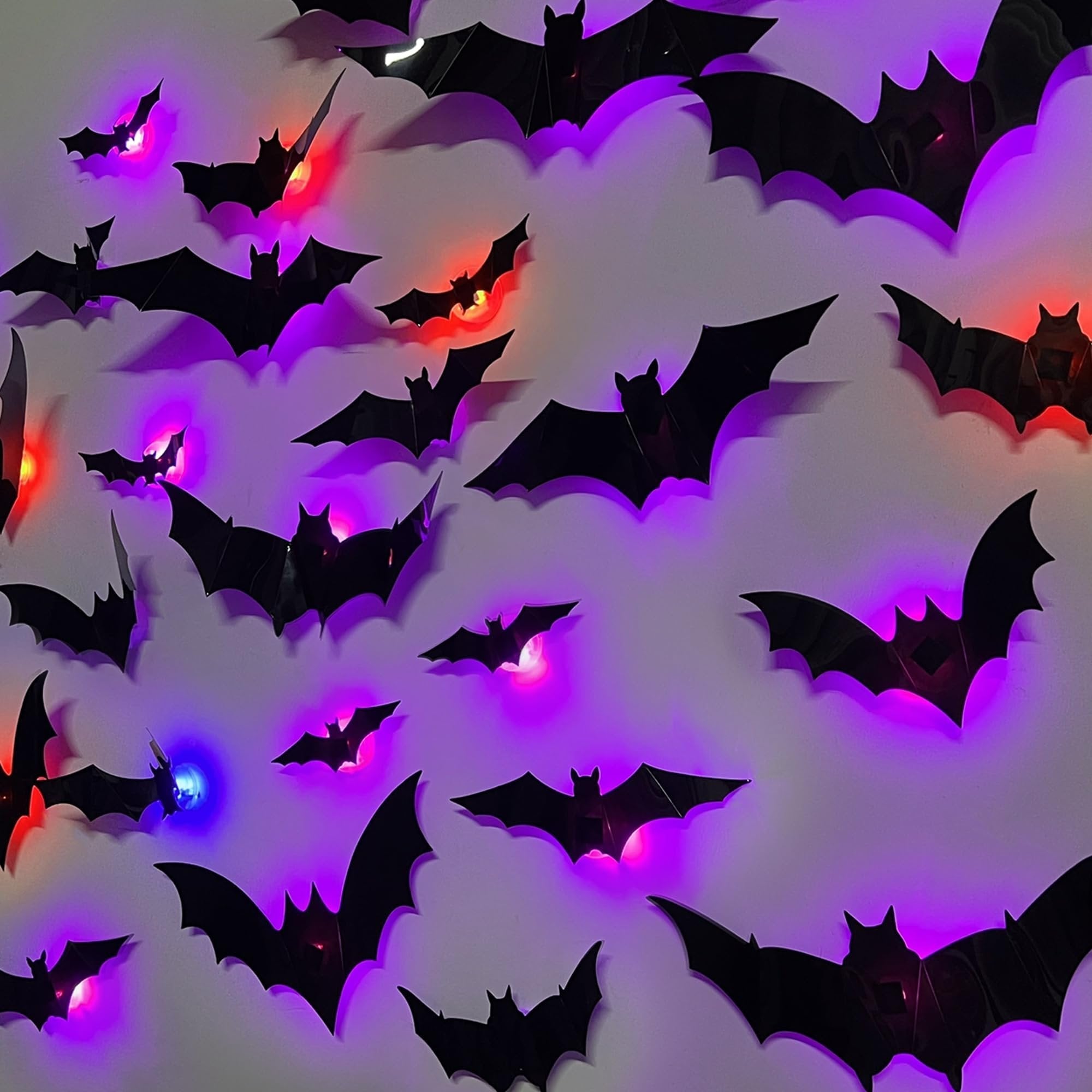 2026 Halloween Must-Have: 3D Bat Light Decoration Set