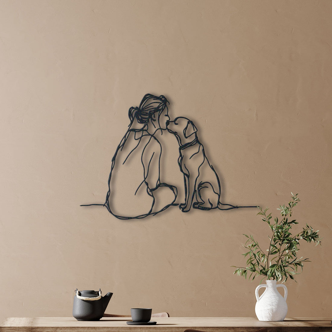 Dog Mom Metal Wall Art, Dog Lover Metal Wall Decor, Mother's Day Gift