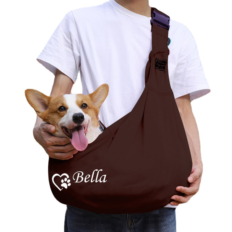 Personalized Pet Hands Free Sling Carrier