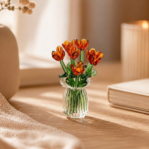 Miniature Forever Flowers | Mini Glass Flower Bouquet Gift