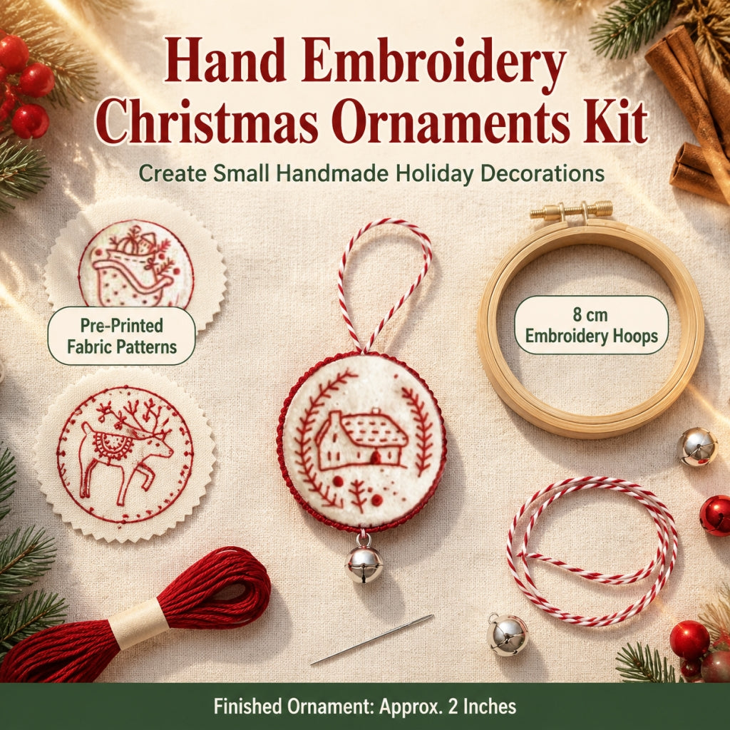 Christmas Sale Hand Embroidery Christmas Ornaments kit