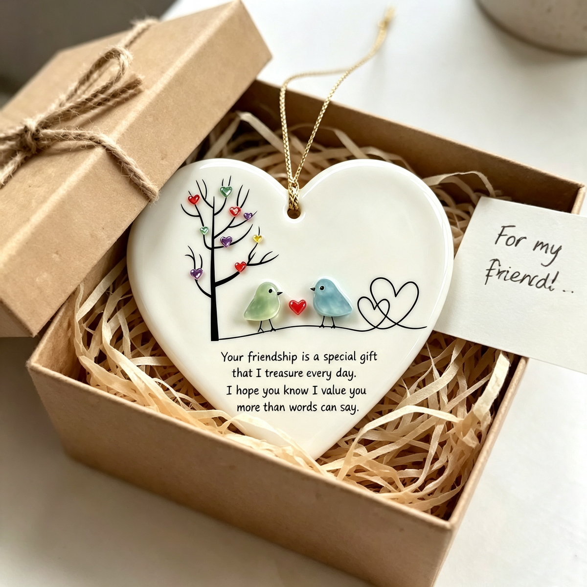 Friendship Sea Glass Keepsake Gift for Best Friend
