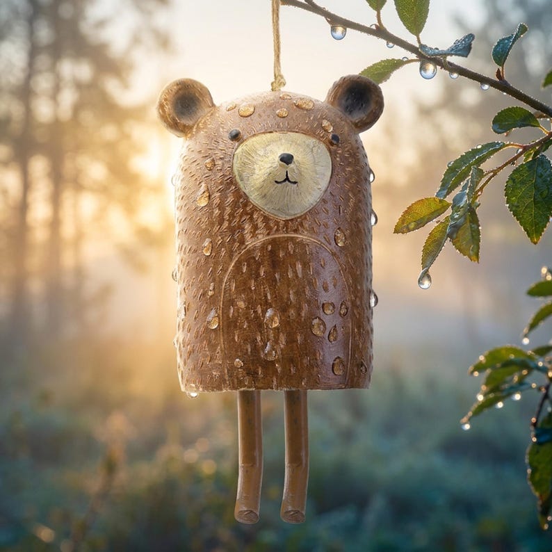 Rustic Woodland Animal Hanging Bells