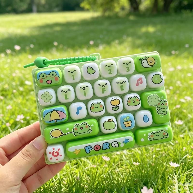 ⌨️ Cute Mini Keyboard Keychain – 4 Adorable Pastel Styles!