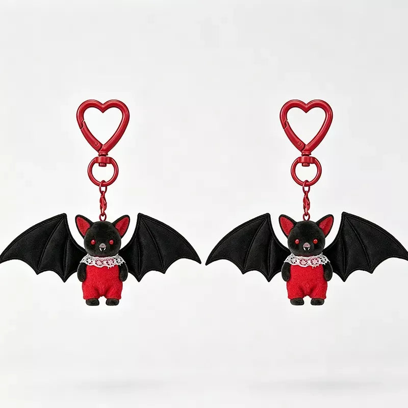 Halloween Cute Black Bat Baby Keychain