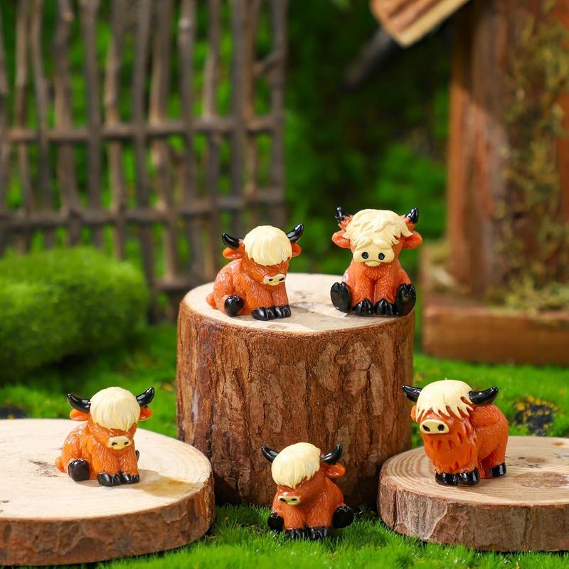 Easter Egg Hunt Alternative: Mini Highland Cow Figurines for Hide & Seek
