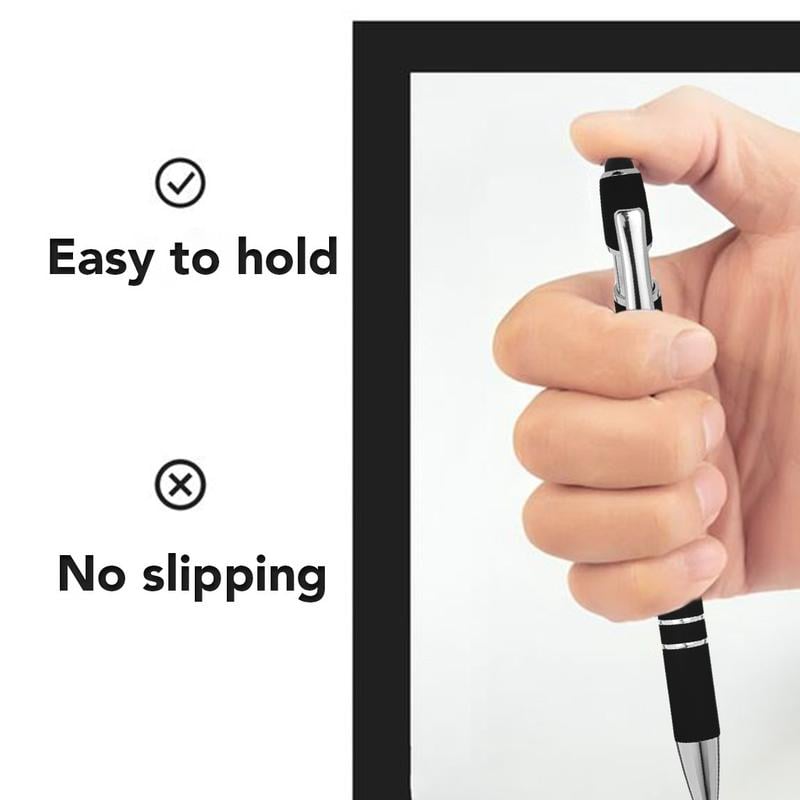 Lot de 7 stylos bille en métal avec citations amusantes anti-stress (7 pièces)