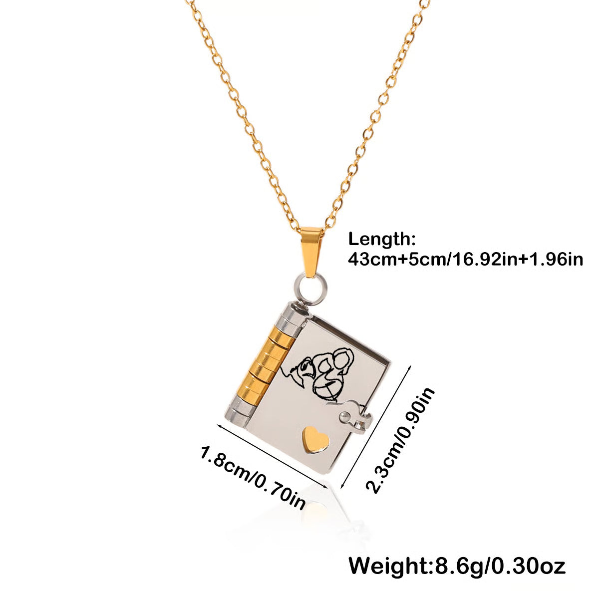 ❤️For Granddaughter - The Most Beautiful Chapter Book Necklace
