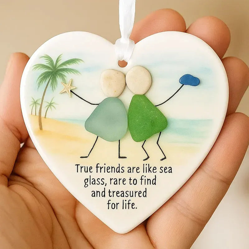 True Friendship Sea Glass Ornament
