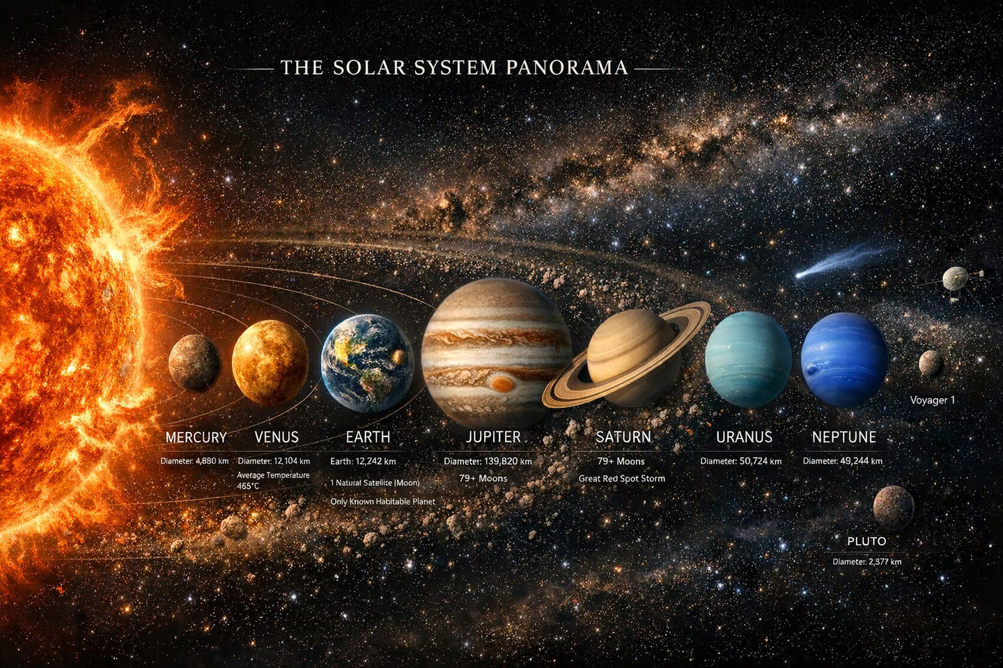 Solar System Bracelet – Natural Stone Galaxy Jewelry Gift