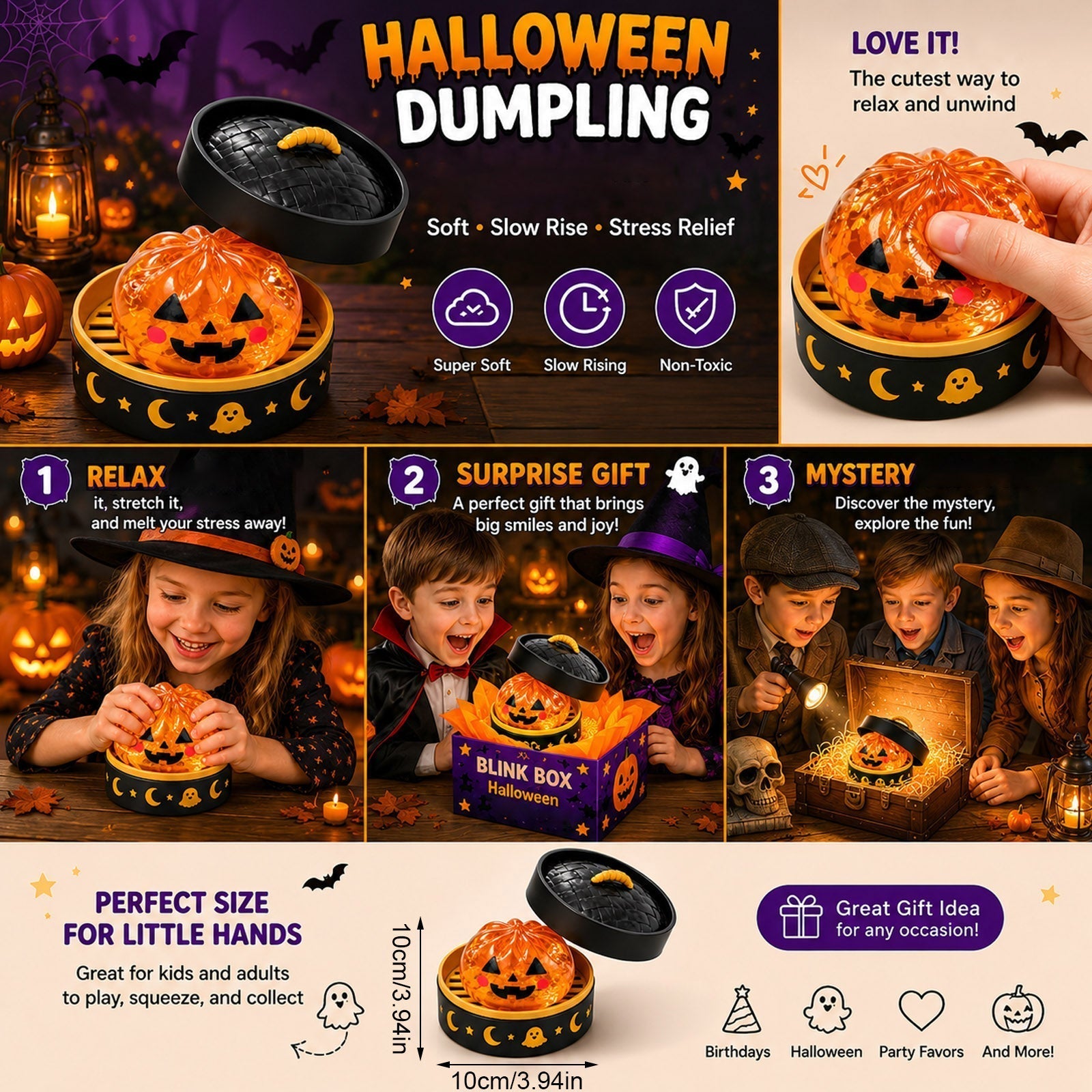 Halloween Pumpkin Slow-Rising Squishy