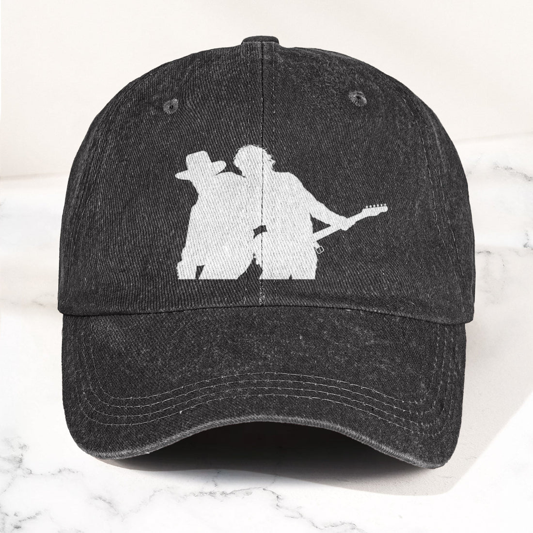 Bruce Springsteen And Clarence Clemons Denim Cap – Retro Rock Music Fan Cap