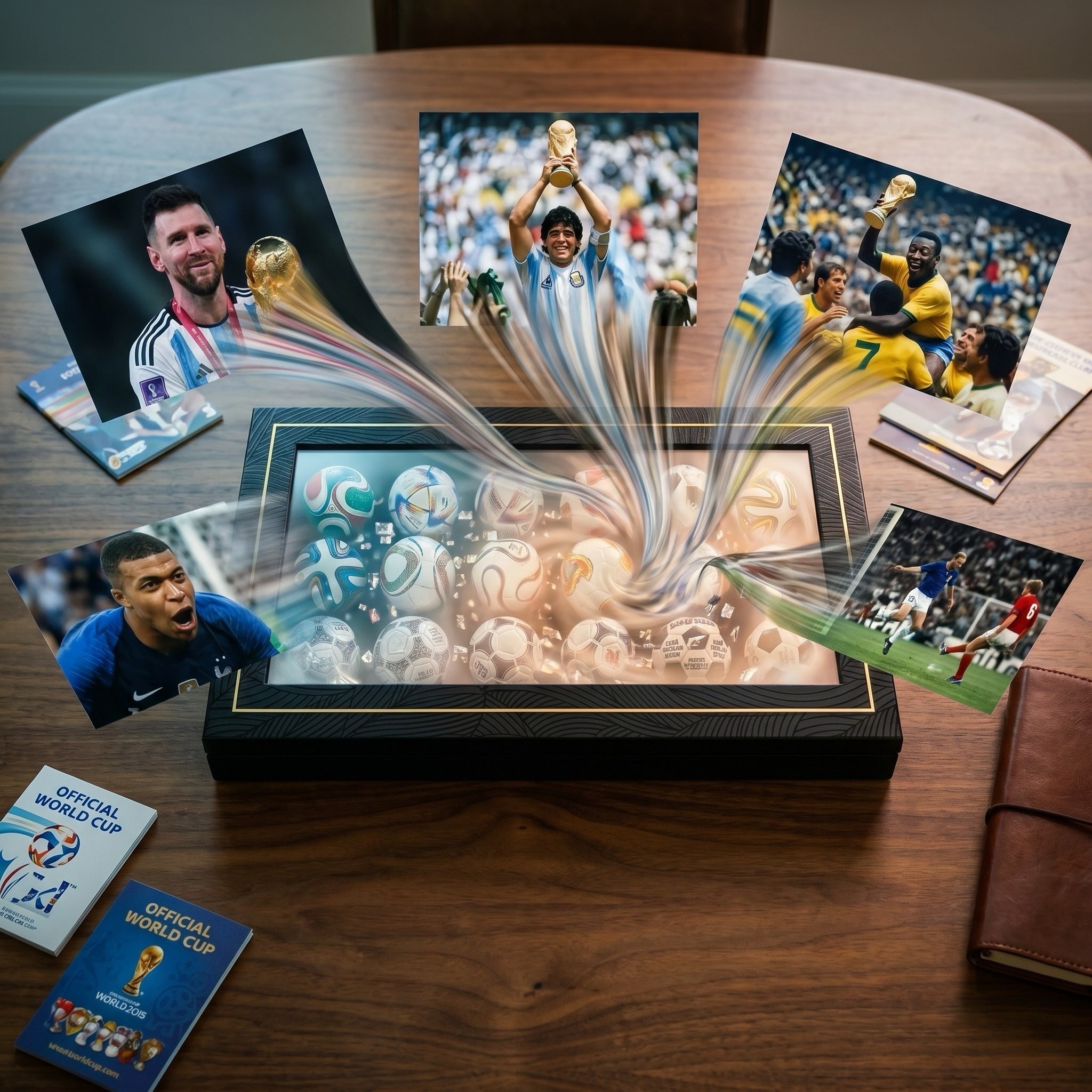 Handcrafted Mini Soccer Ball Collection (1970–2026) – 2026 World Cup Sale