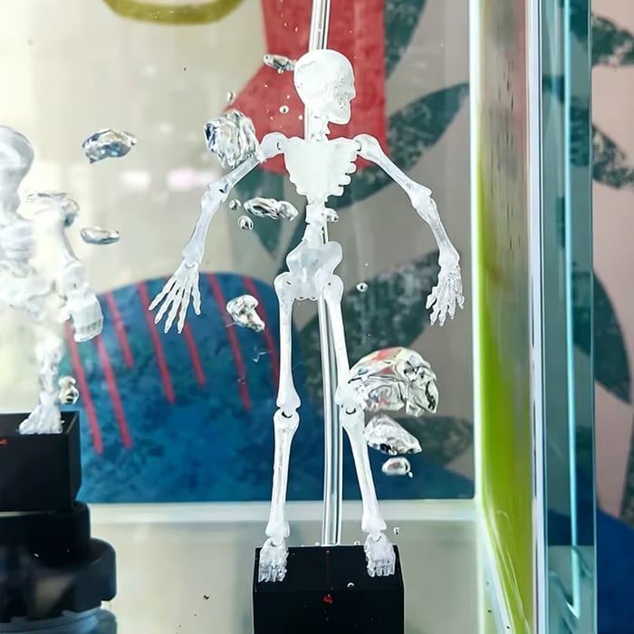 Dancing Skeleton Bubble Aquarium Ornament
