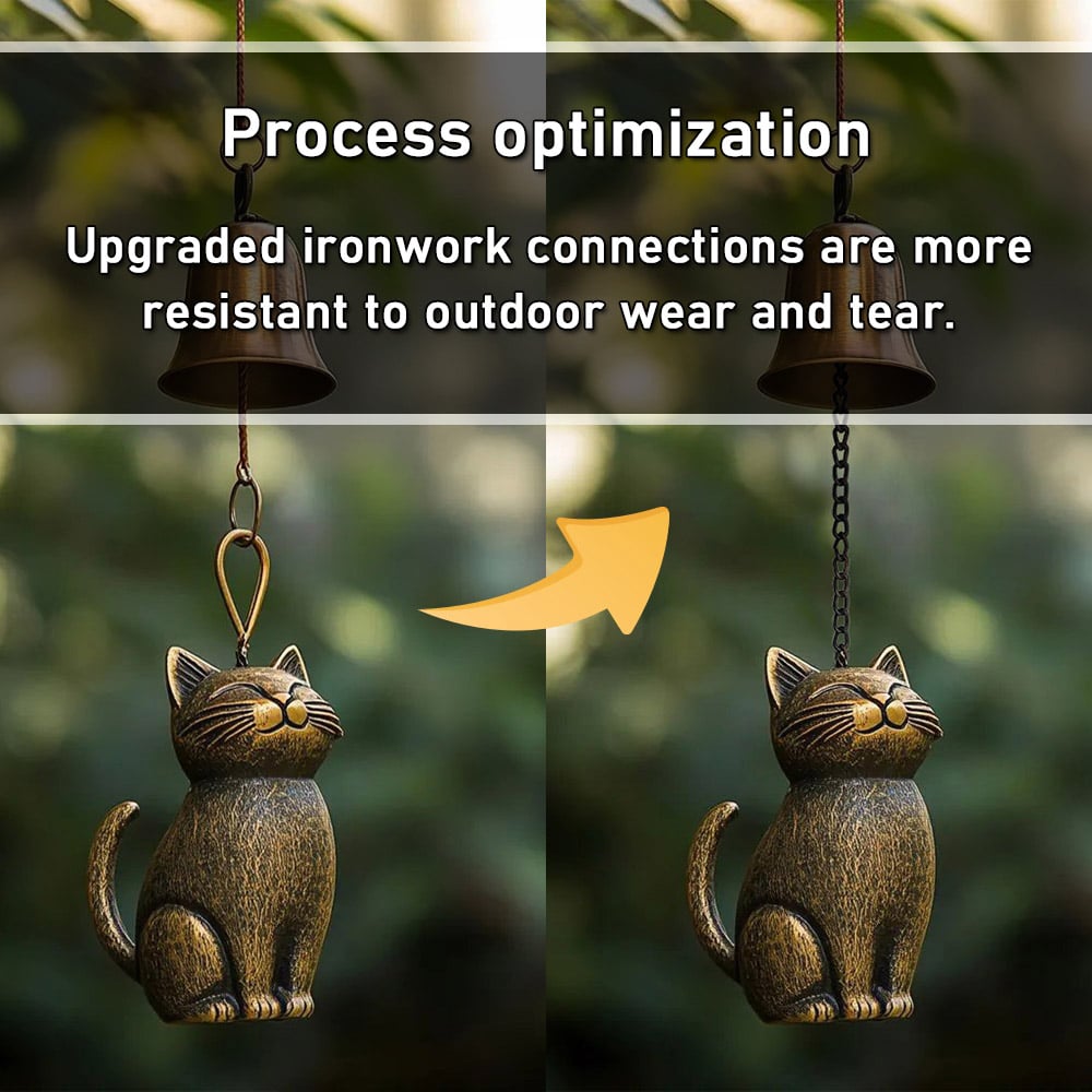 Handmade Retro Cat Wind Chime