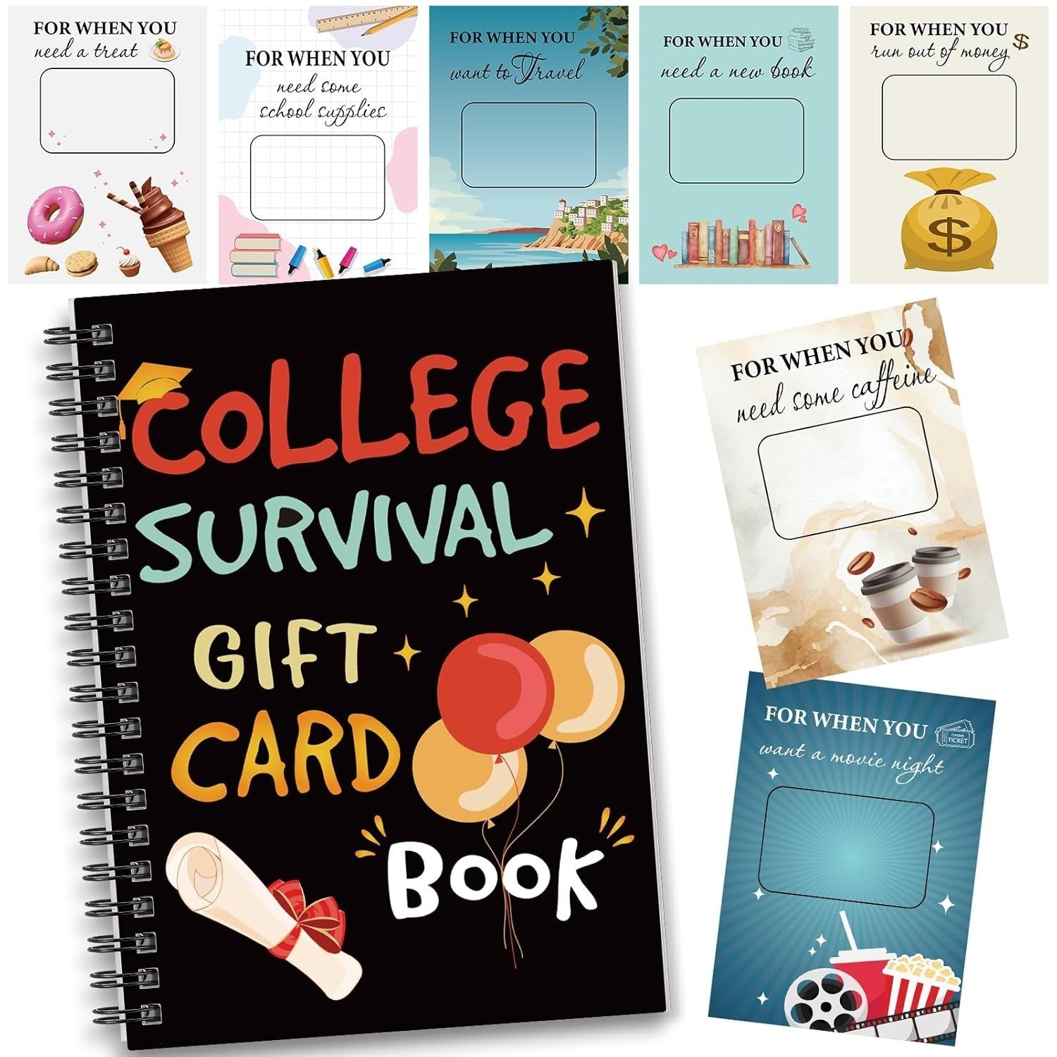 College Survival Gift Card Book