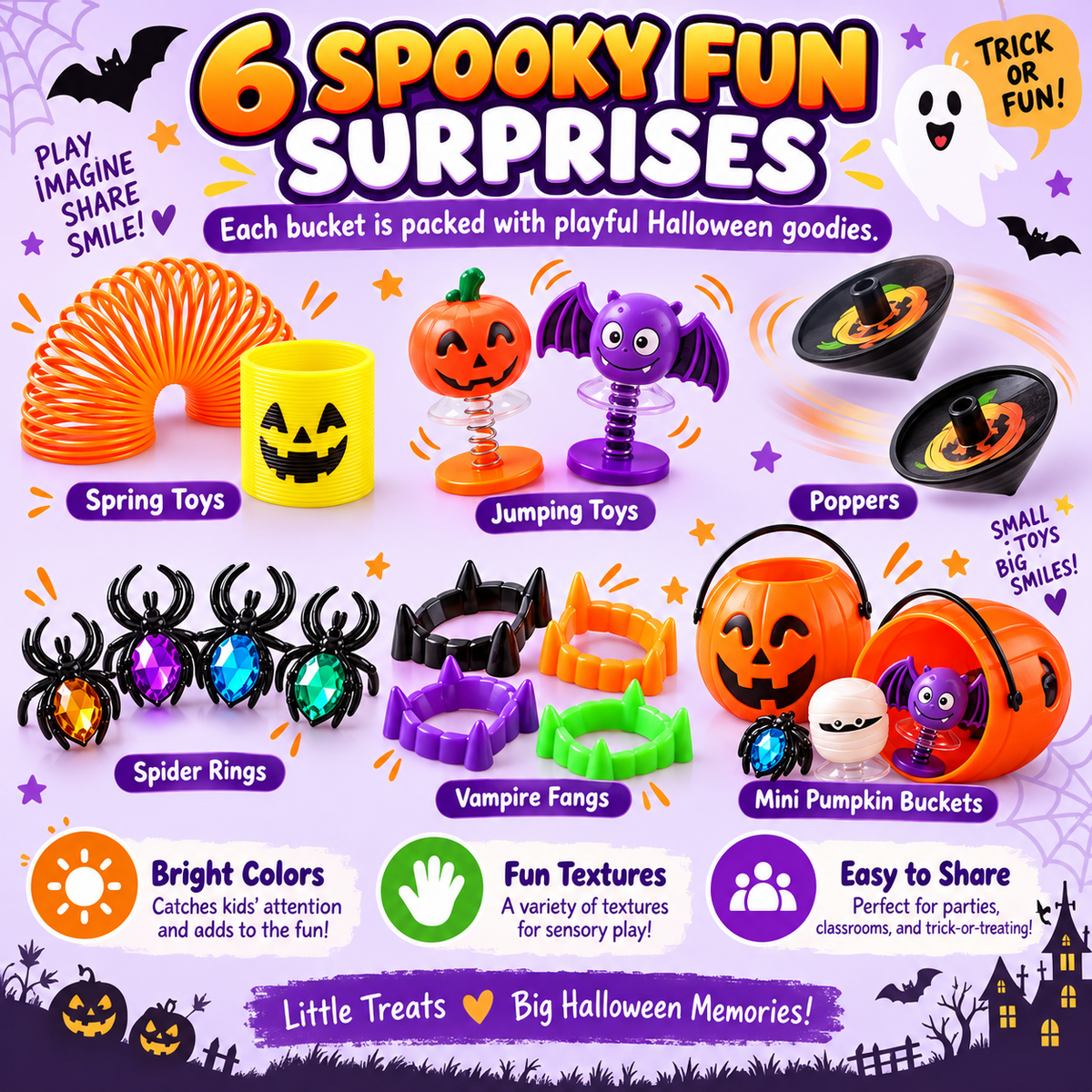 144PCS Halloween Toy and Gift Set for Kids