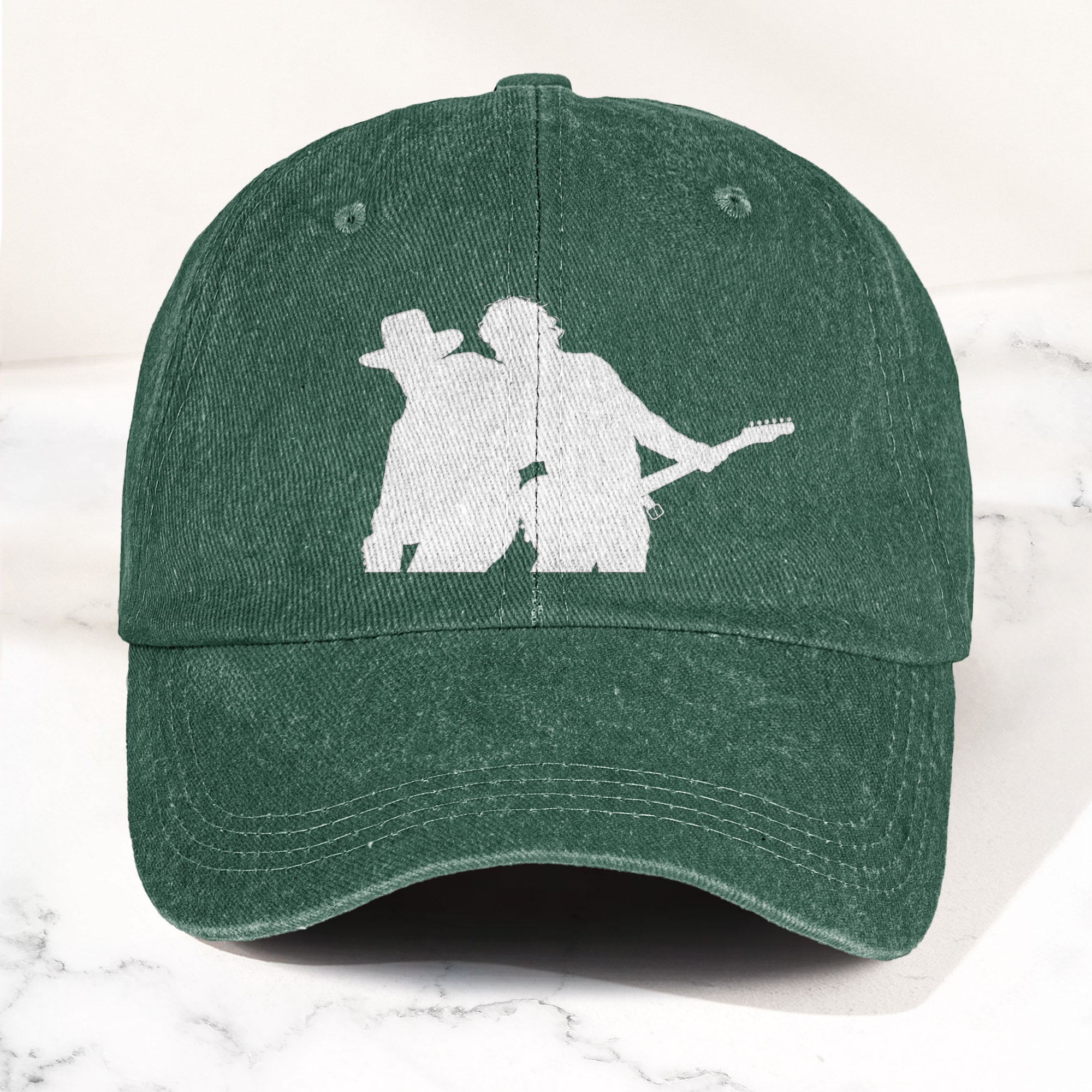 Bruce Springsteen And Clarence Clemons Denim Cap – Retro Rock Music Fan Cap