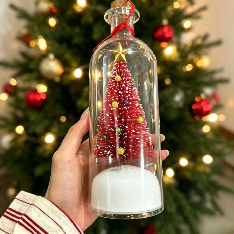 Record Your Voice 🎄 Christmas Tree Message Bottle – 30-Second Keepsake Gift