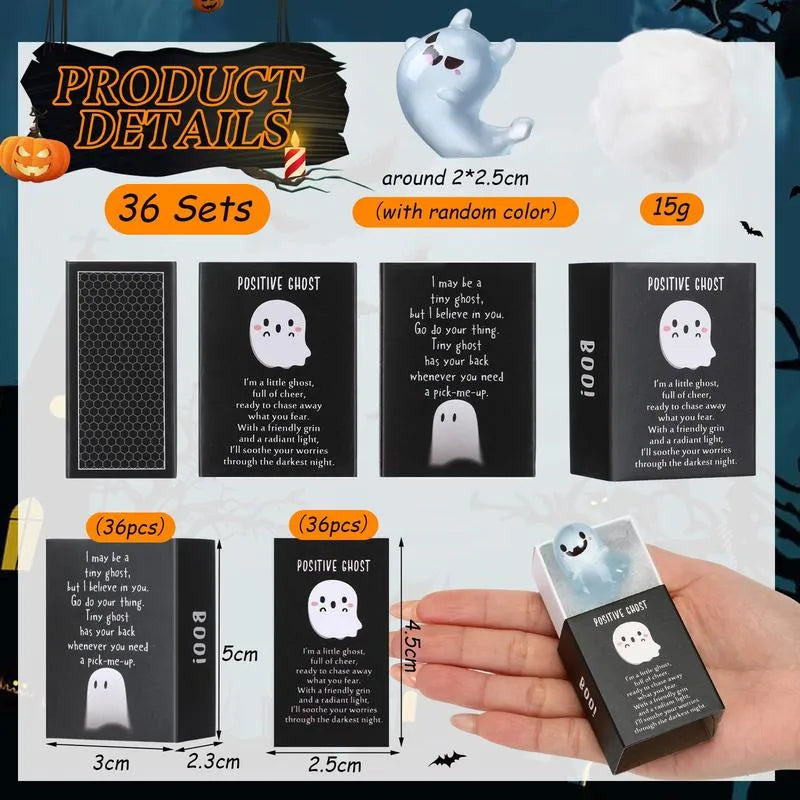 Halloween  Glow in the Dark Mini Ghost Figures with Box