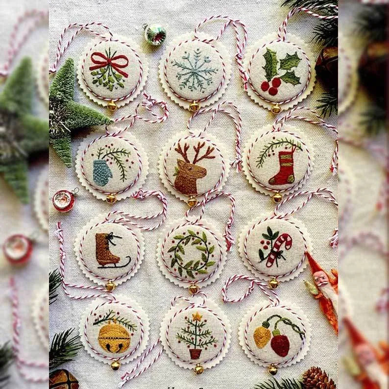 Christmas Sale Hand Embroidery Christmas Ornaments kit