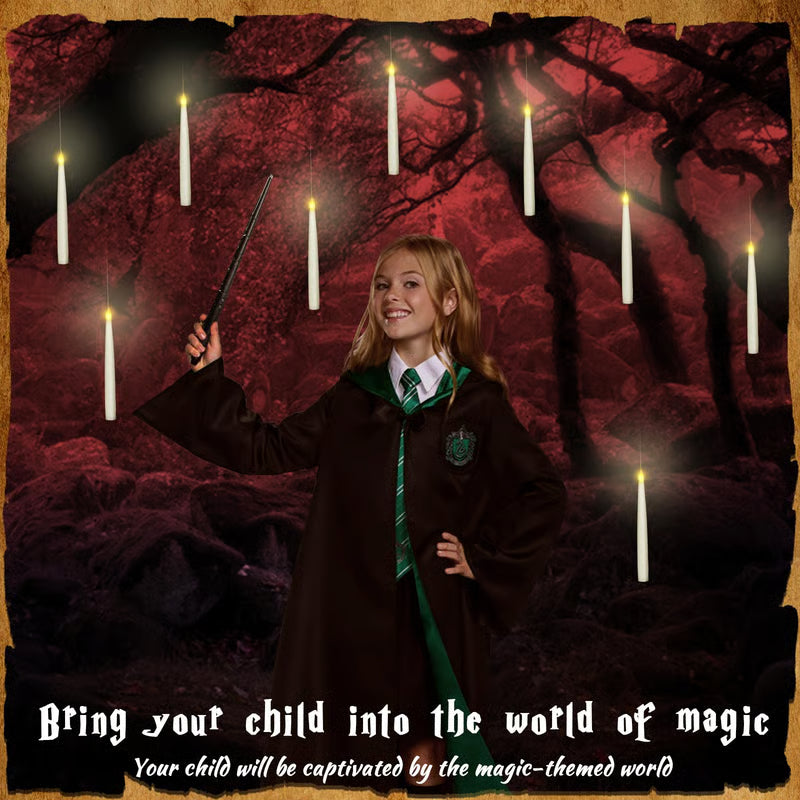 Magic Floating LED Candles with Wand Remote – Hanging Halloween Lights Halloween decoration