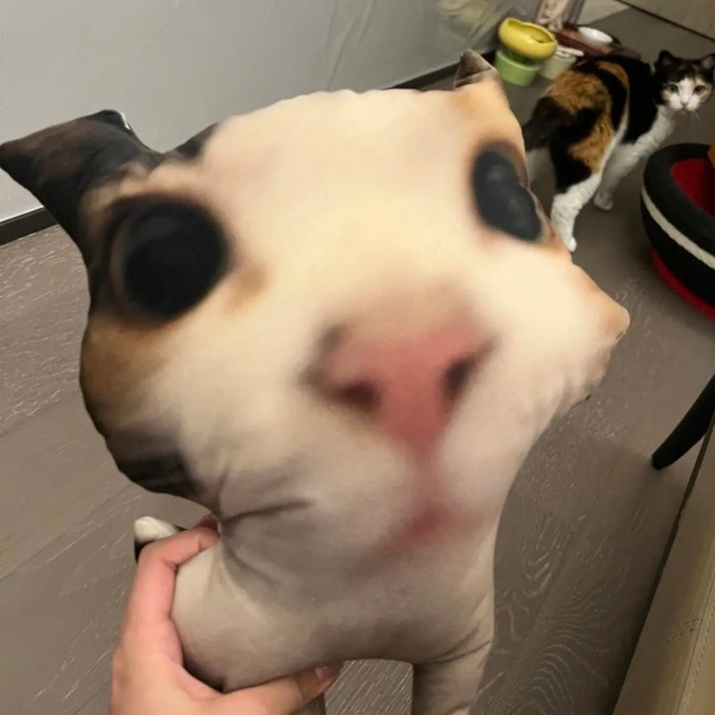 Ugly Pet Pillow Custom 3D Pet Portrait Throw Pillow