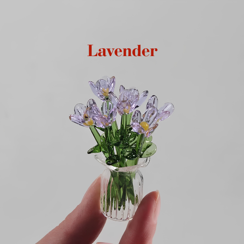 Miniature Forever Flowers | Mini Glass Flower Bouquet Gift