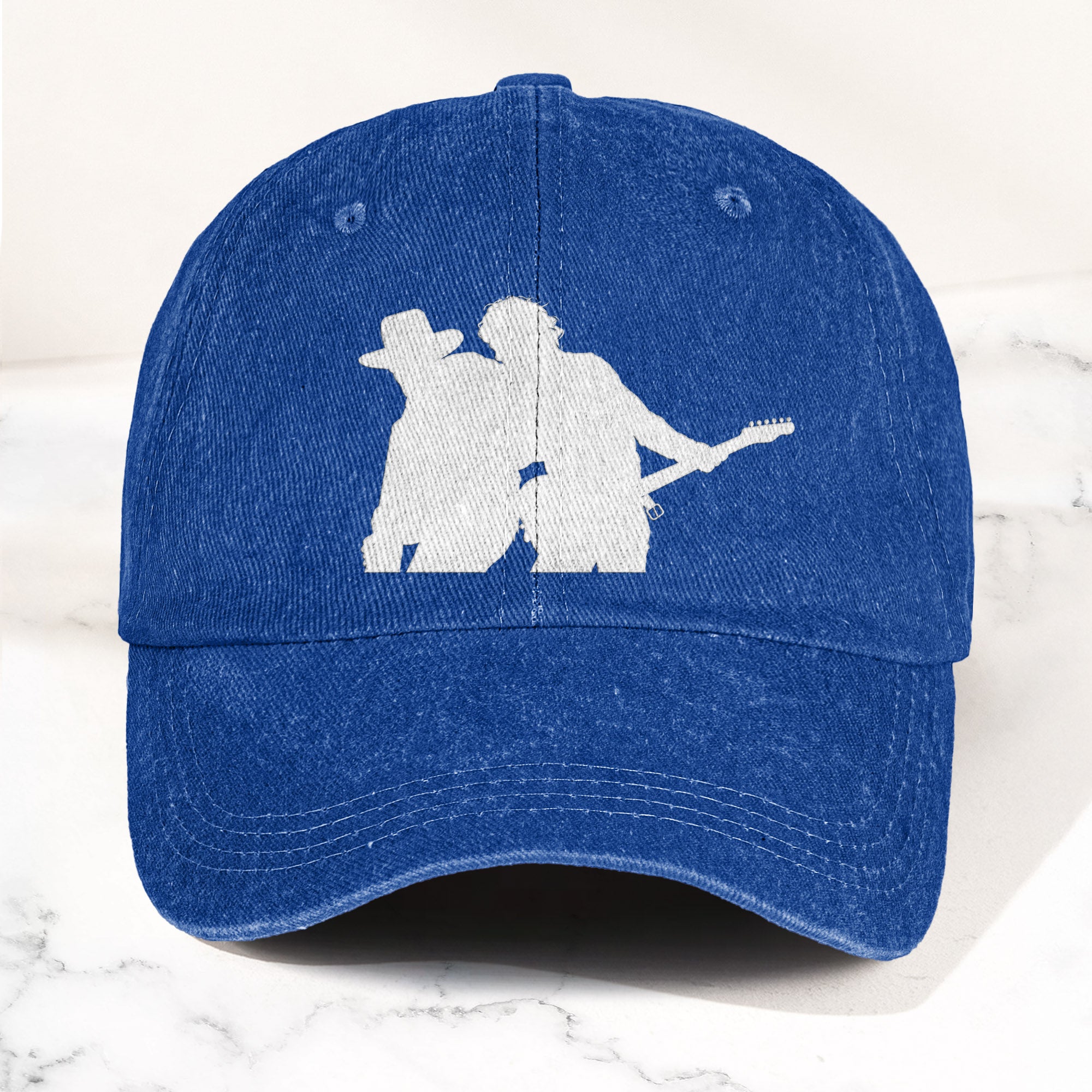 Bruce Springsteen And Clarence Clemons Denim Cap – Retro Rock Music Fan Cap