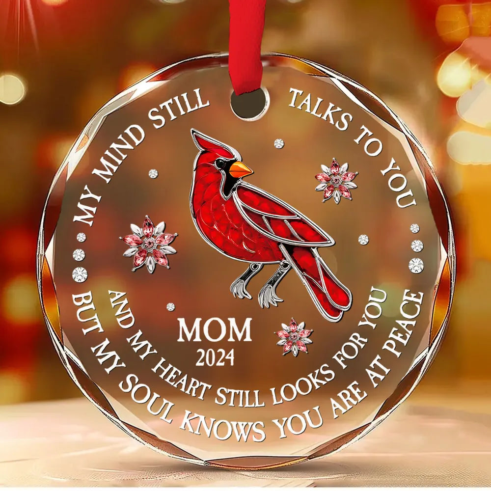 Personalized Crystal Ornament Memorial Butterfly