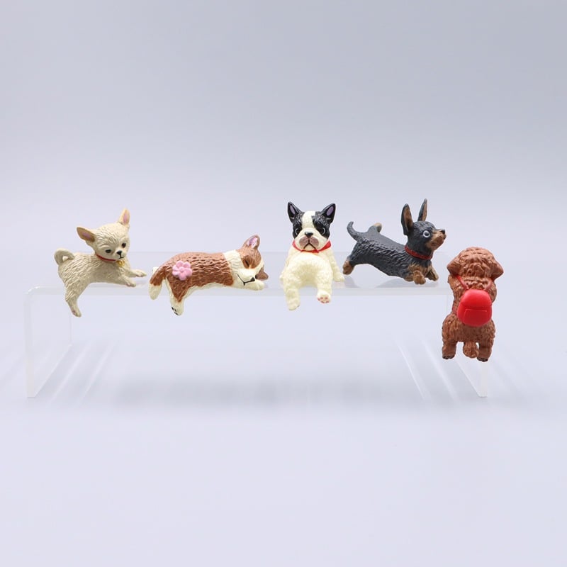 Hand-Painted Mini Cat Desk Figurines – Set of 5 Cute Cartoon Kitty Companions