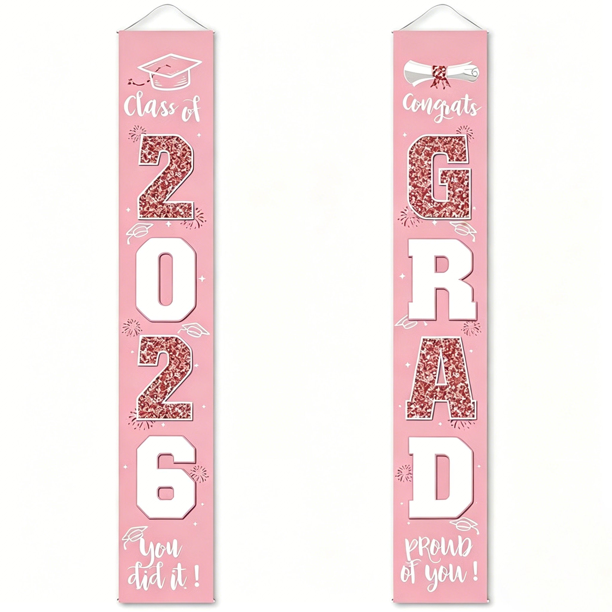🎓Class of 2026 Graduation Banner 11.8" x 70.87"  (✨Set of 2)